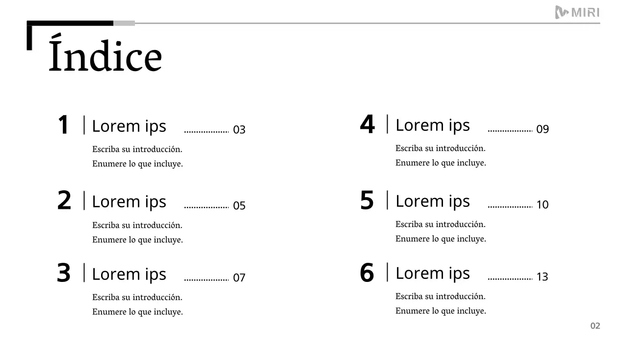 Un sencillo informe imprimible en blanco y negro