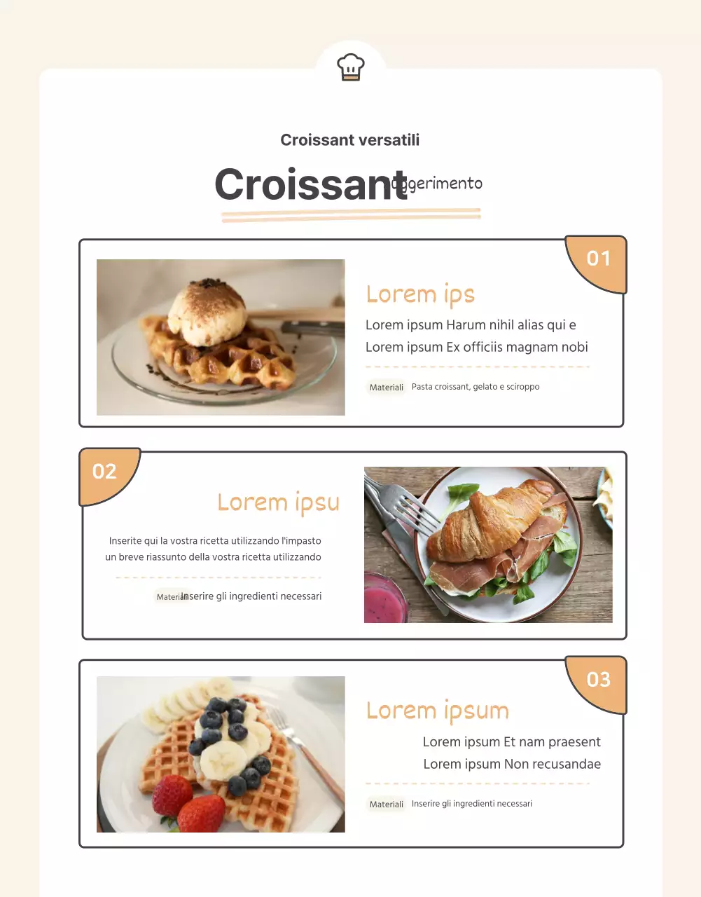 Promuovere la vendita di un colletto di base all'uncinetto arancione e beige.