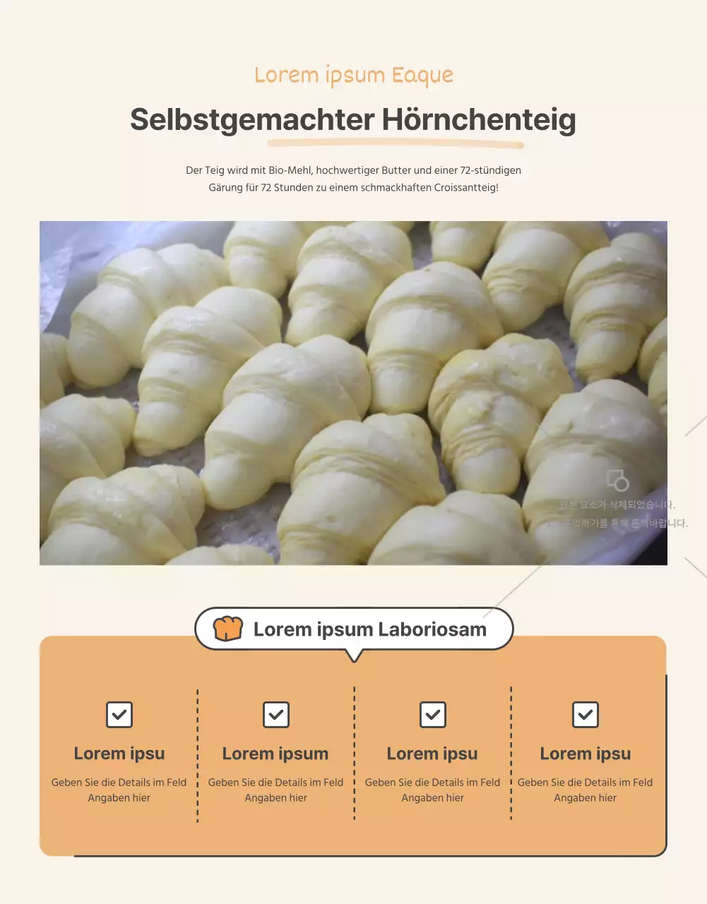 Förderung des Verkaufs eines einfachen gehäkelten orange-beigen Kragens