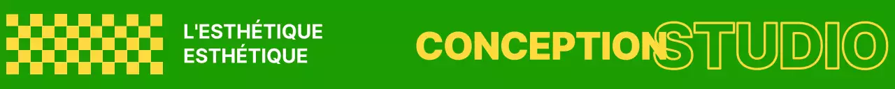 Studio de design avec des motifs branchés en jaune