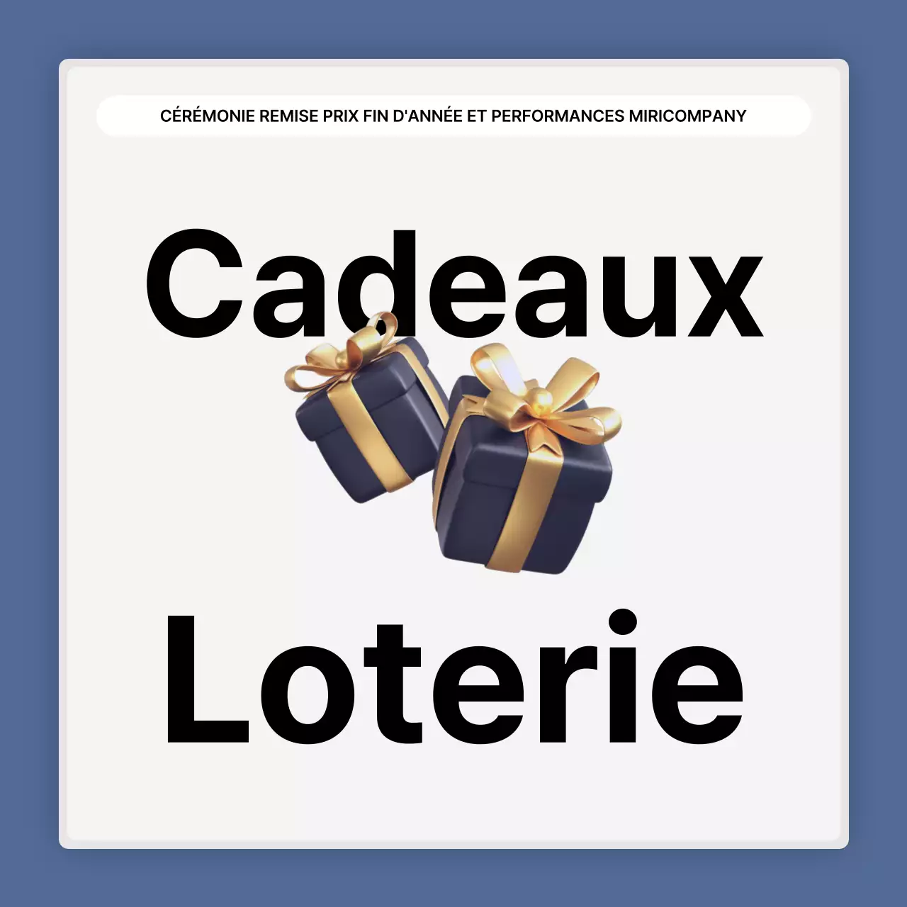 Une présentation simple des performances en bleu et blanc et un rapport sur les événements de fin d'année