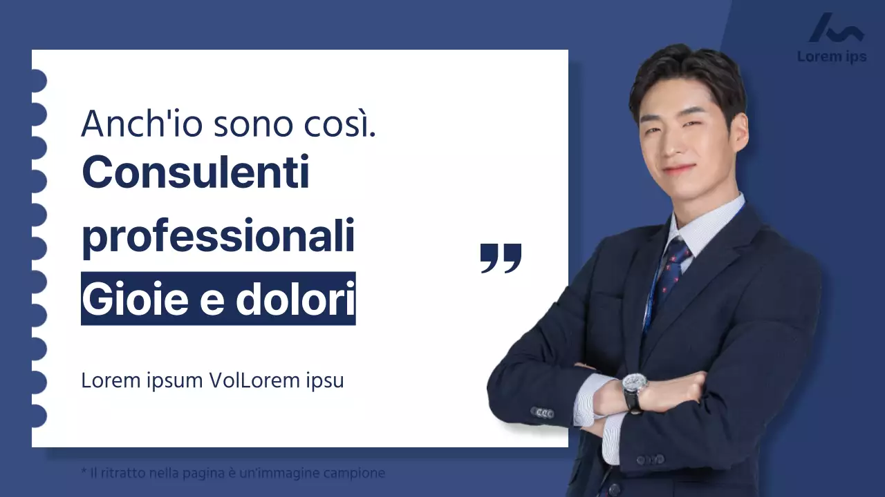 Materiale didattico per consulenti semplice, blu e blu.