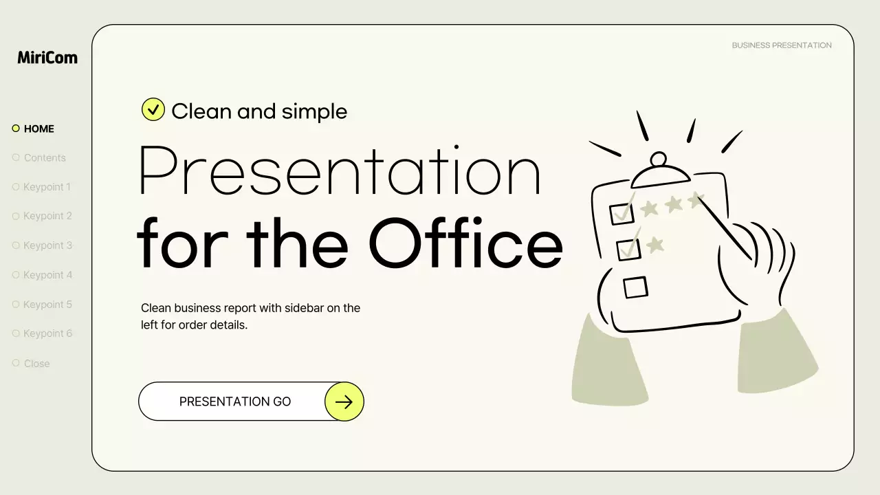 Beige Minimal Office Presentation