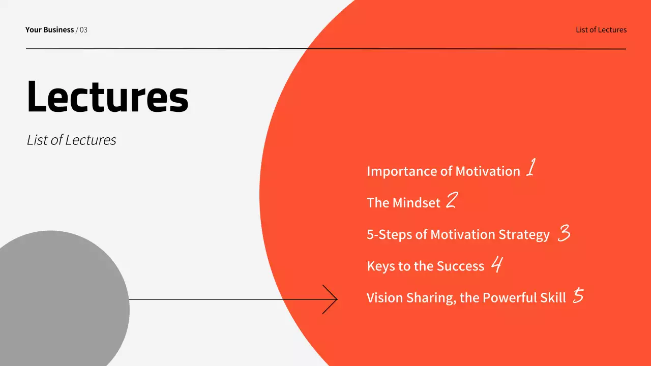 오렌지 모던 모티베이션 가이드 프레젠테이션