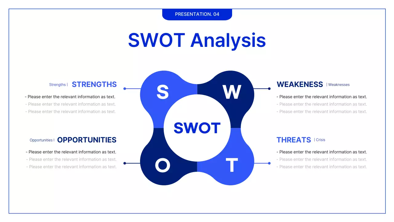 블루 미니멀리스트 비즈니스 프레젠테이션