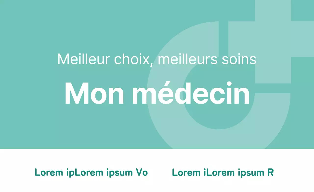 Logo de marque pour un hôpital en menthe