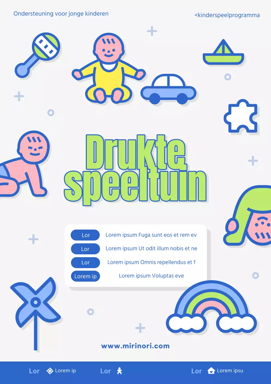 Blauwe en grijze opvoedingsprogramma's promoten