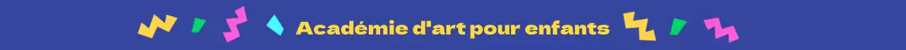 Produits de l'Académie des enfants avec des formes géométriques colorées