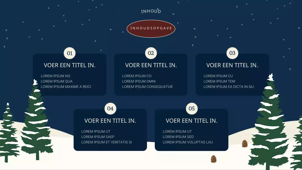 Marineblauw en rood trainingsmateriaal voor het outreach centre