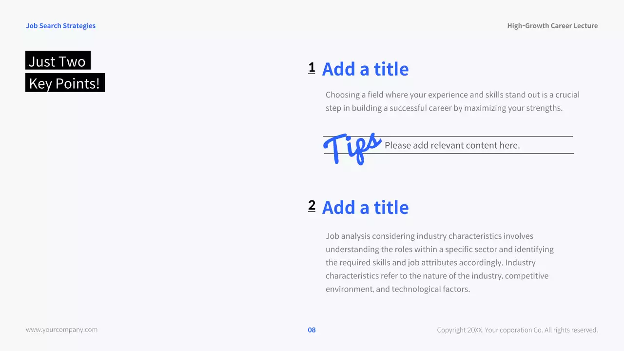 White Modern Career Lecture Presentation