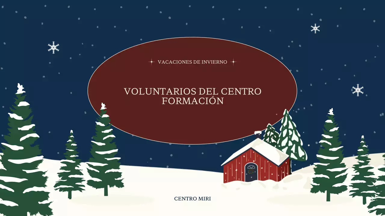 Material de formación para centros de divulgación en azul marino y rojo