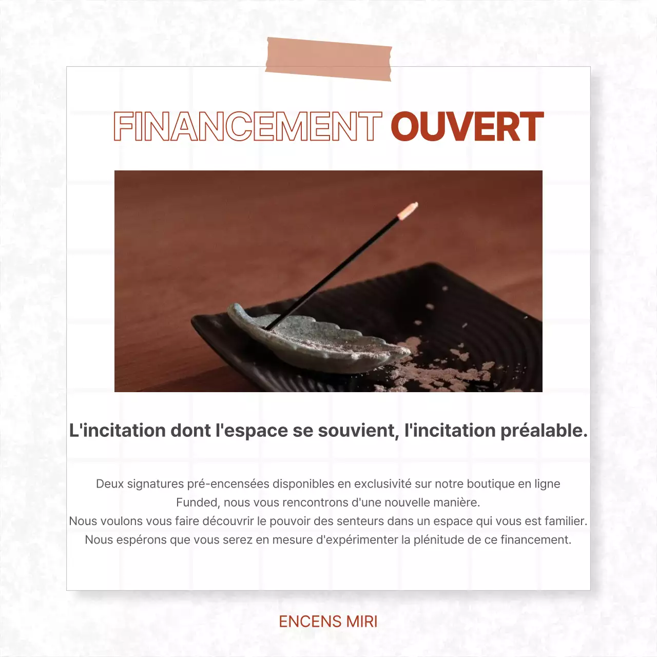 Publicité tendance sur le financement incitatif en rouge et blanc