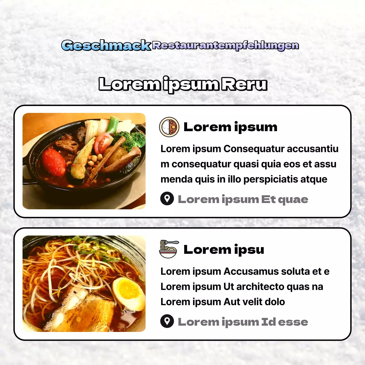 Kitschige Hokkaido-Reisewerbung in Hellblau und Mauve