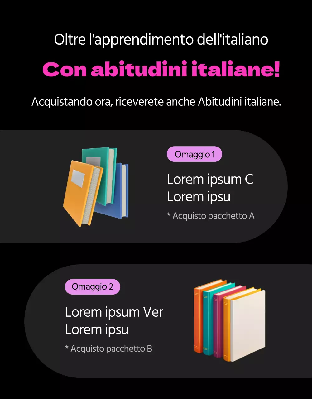 Promuovere l'apprendimento della lingua inglese in nero e in rosa