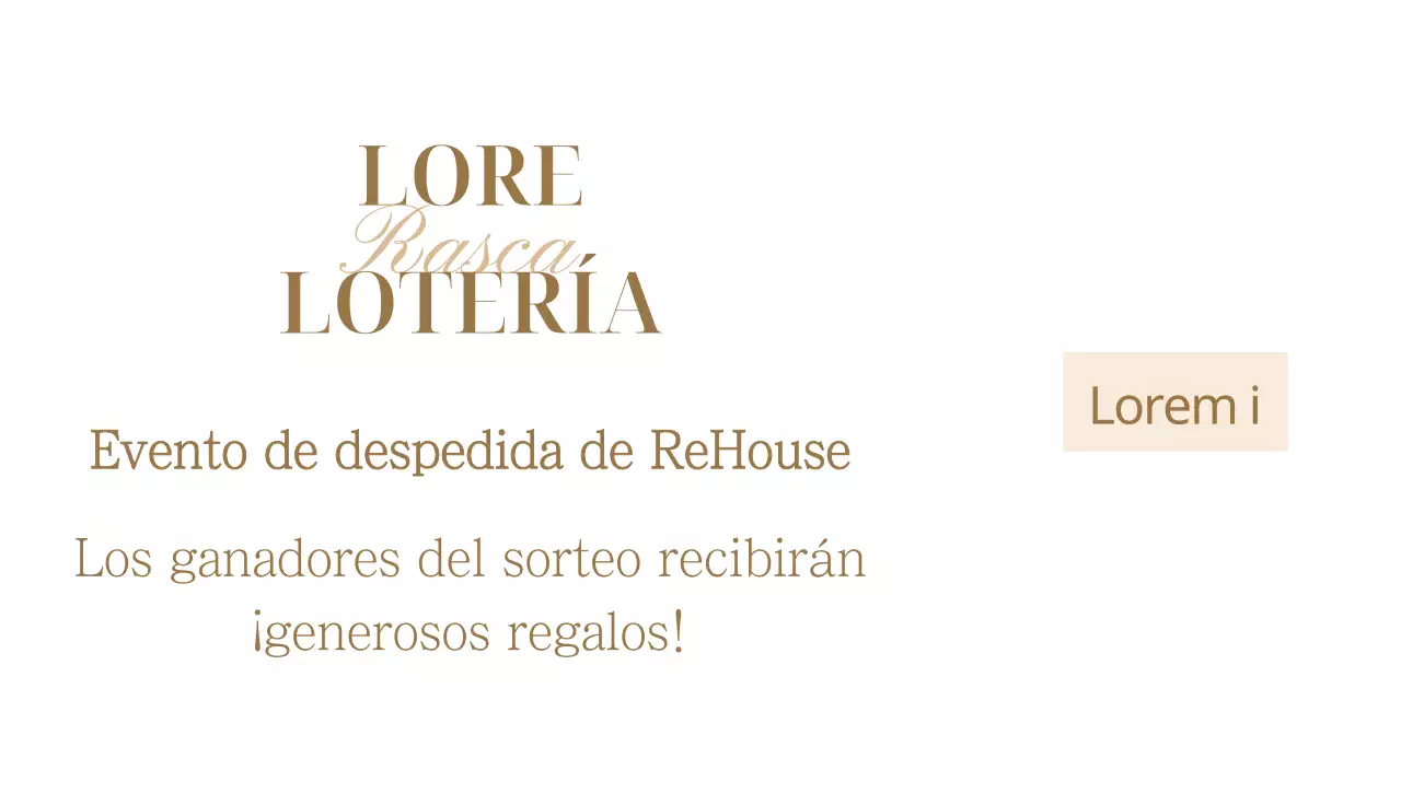 Lotería para fiestas de fin de año con detalles dorados sobre fondo negro