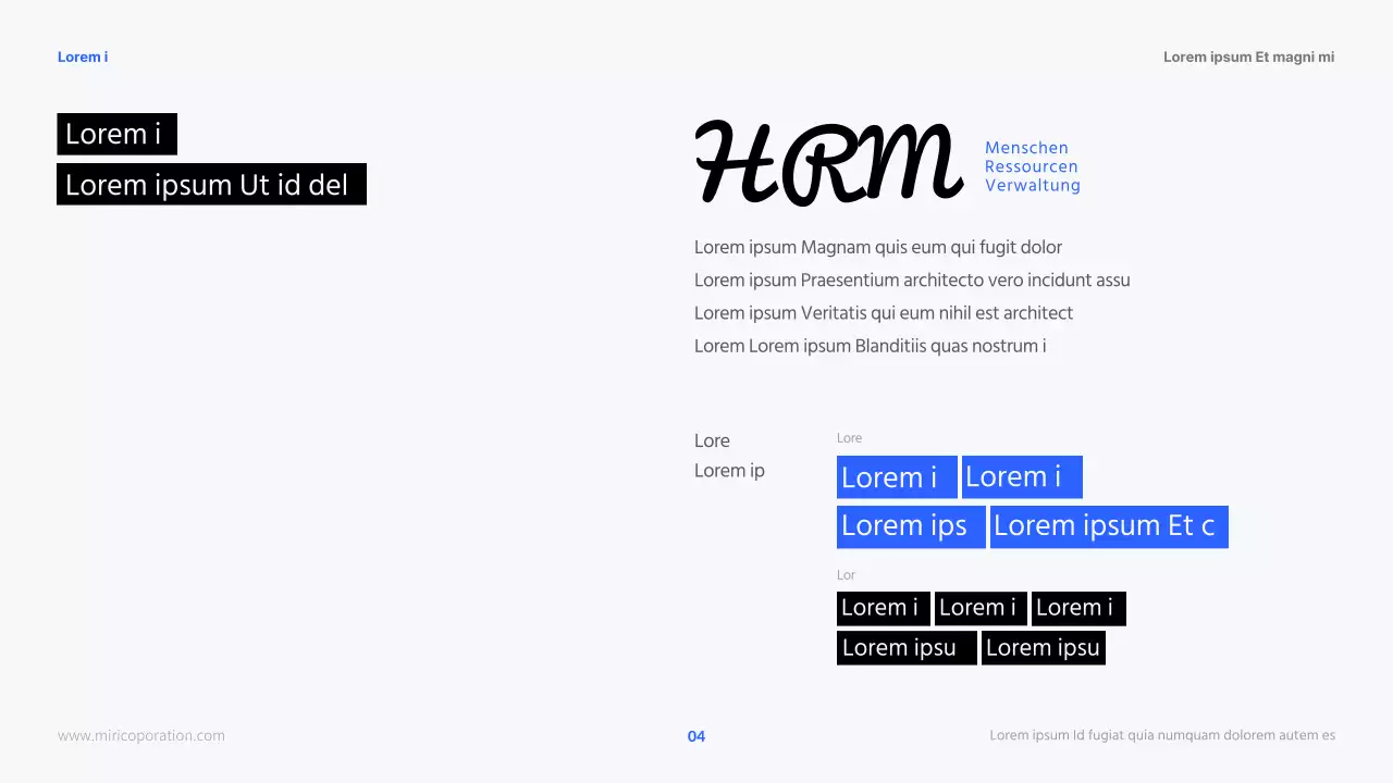 Moderne HR-Karrieren in Blau und Schwarz Kursunterlagen