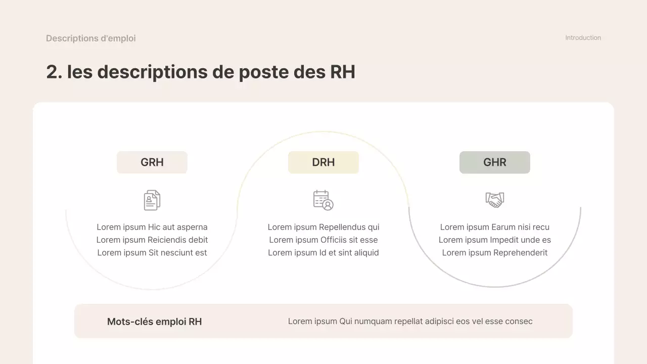 Beige et gris, simple matériel de cours d'initiation à l'emploi de titulaire