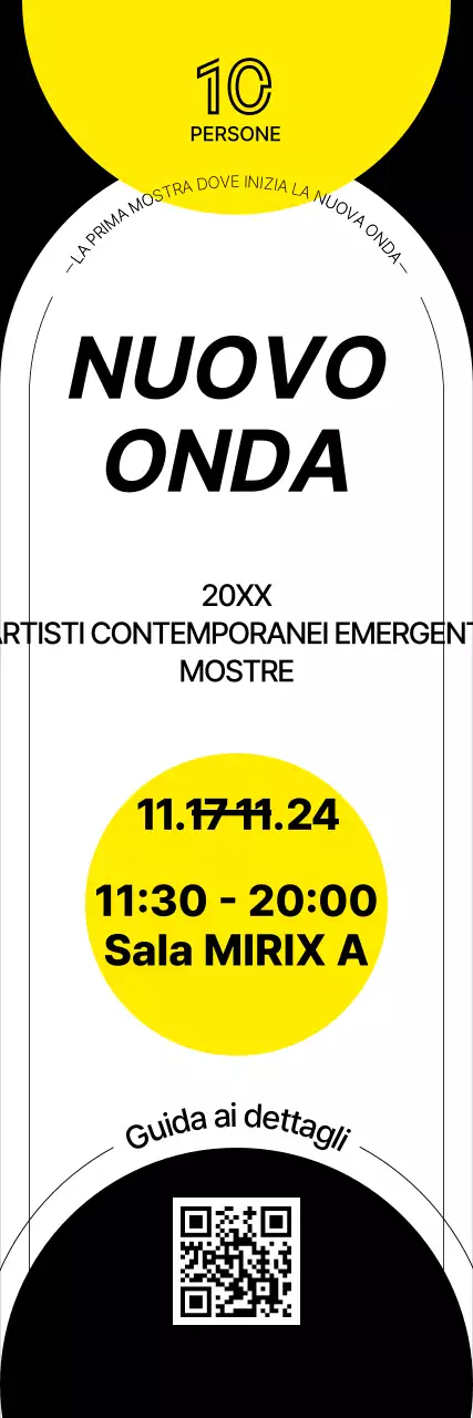 Promuovere mostre d'arte contemporanea e presentare gli artisti con stile