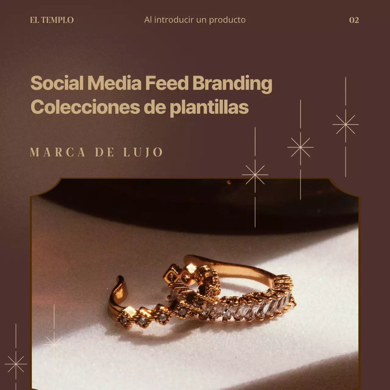 Una marca de lujo apuesta por el marrón con toques dorados