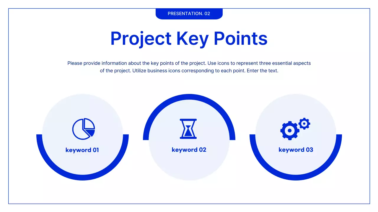 블루 미니멀리스트 비즈니스 프레젠테이션
