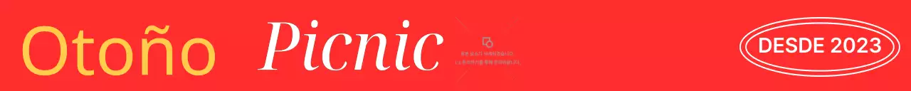 Mercancía de marca para picnic de otoño con ilustraciones de mariposas en amarillo.