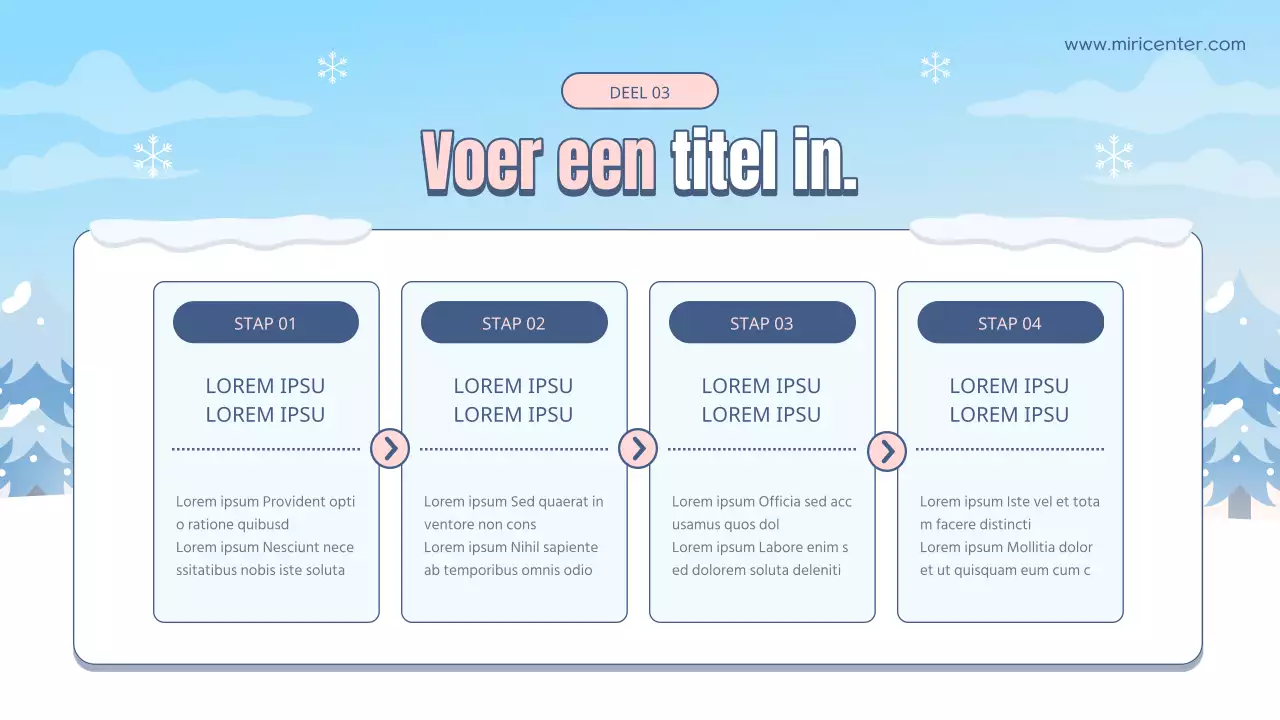 Lichtblauw en wit natuurlijk winterstop vrijwilliger trainingsgids