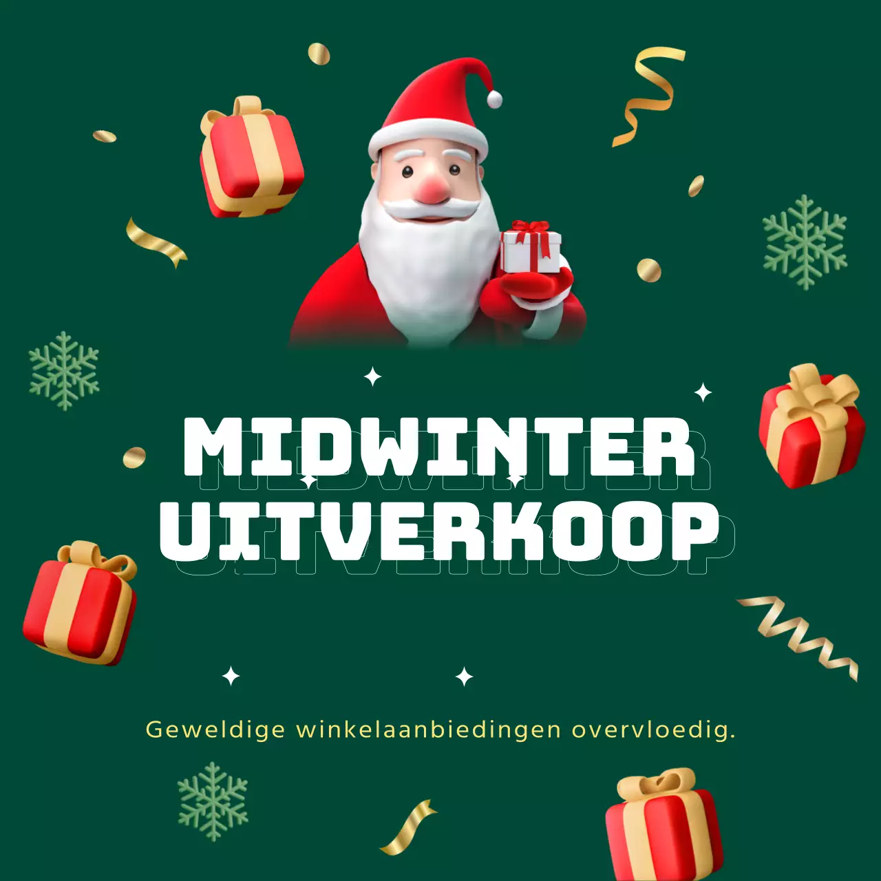 Promoot je winteraanbiedingen in rood en groen