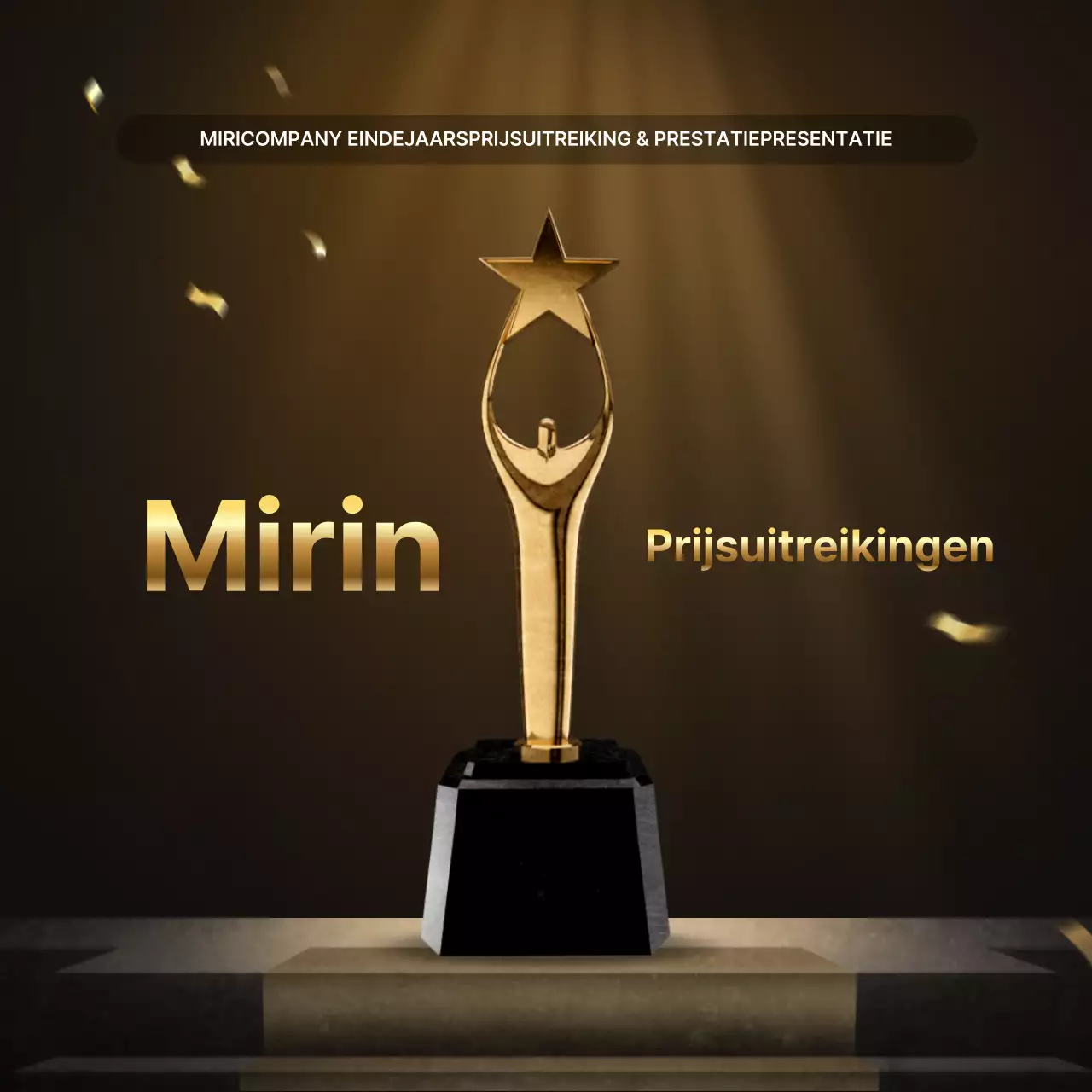 Luxe goud- en bruinpresentaties en eindejaarsverslagen