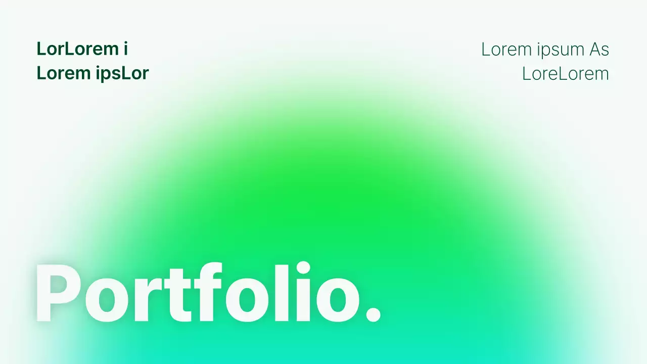 Eine einfache Präsentation der Lehrermappe in Grün und Hellblau