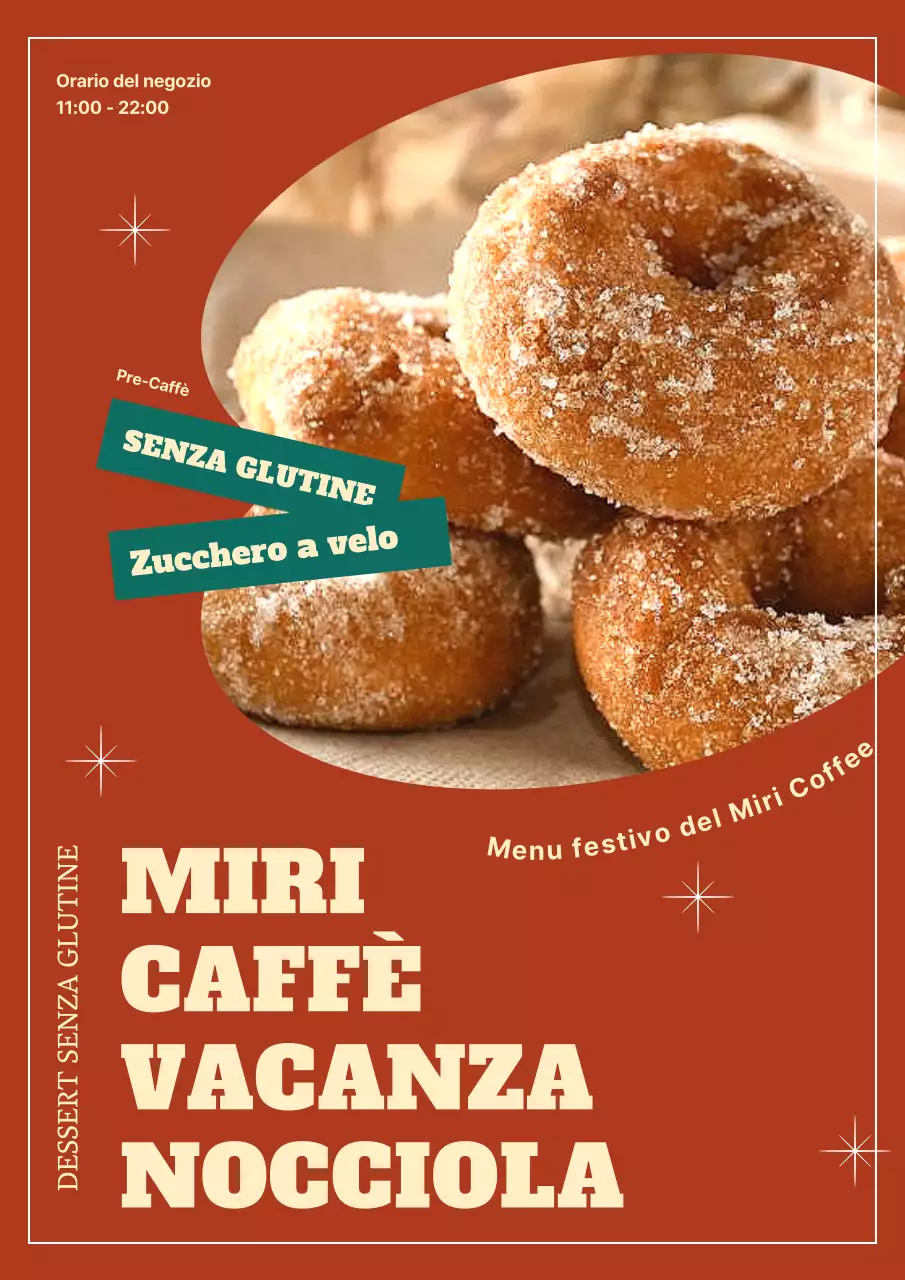 Promuovete un menu di dessert festivi kitsch in rosso e menta