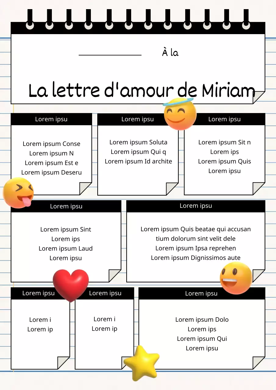 Papier à rouler tendance en blanc et noir