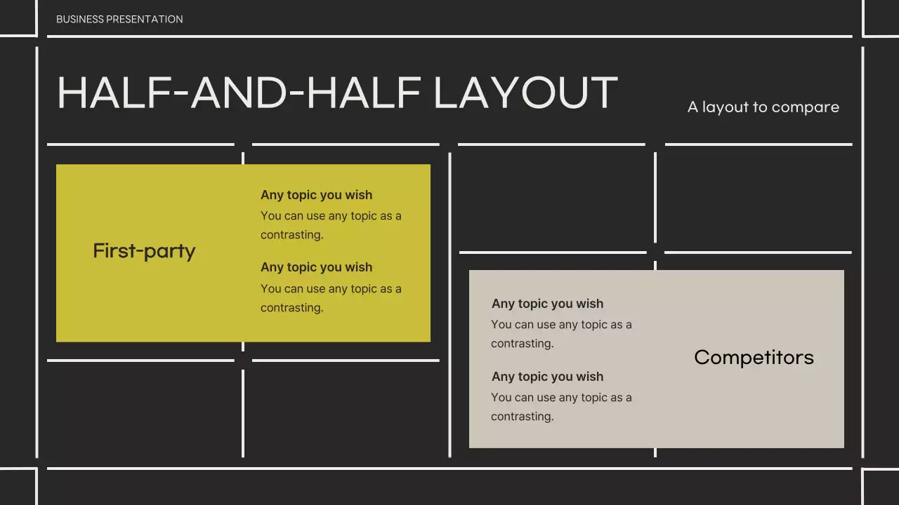 그레이 모던 비즈니스 프레젠테이션