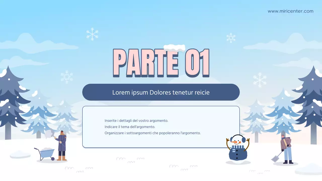 Guida alla formazione dei volontari per la pausa invernale in azzurro e bianco naturale