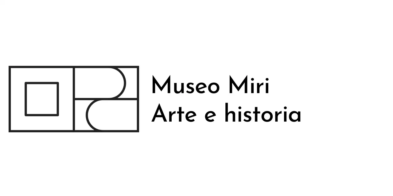 Logotipo de marca con un concepto de galería de arte