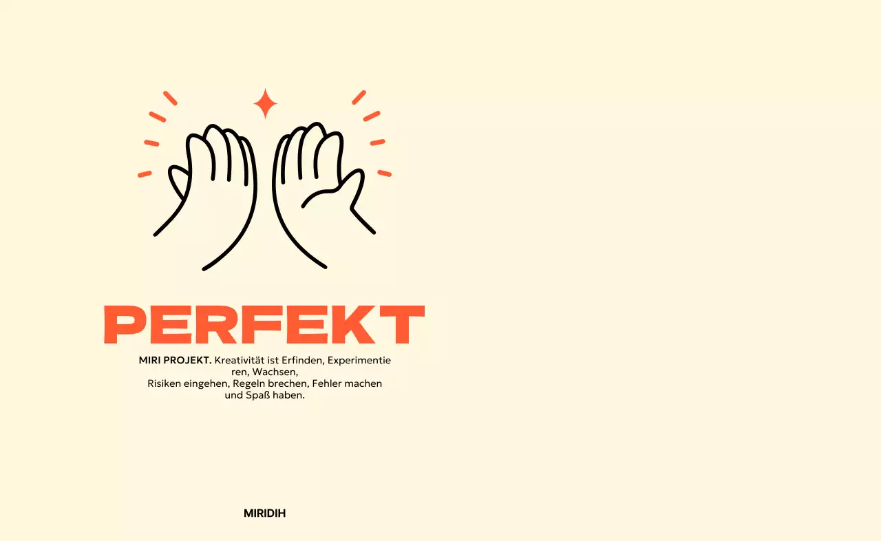 Gestalte eine Tasse mit einem High-Five-Symbol