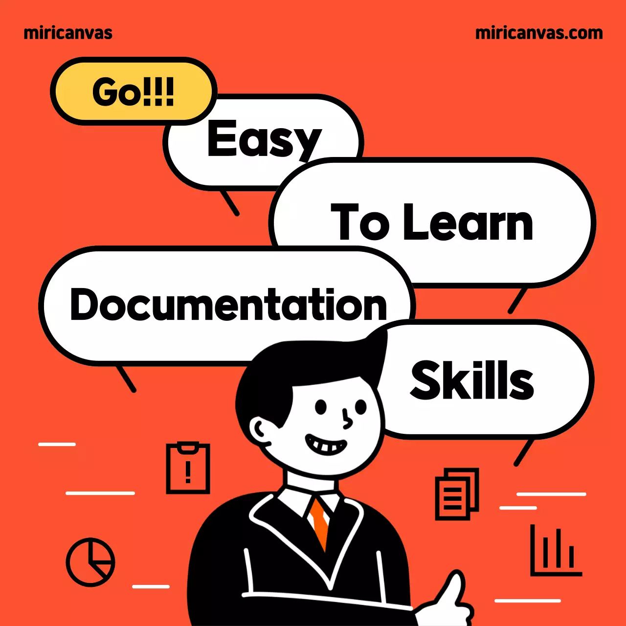 Orange Comic Documentation Guide Social Media Post