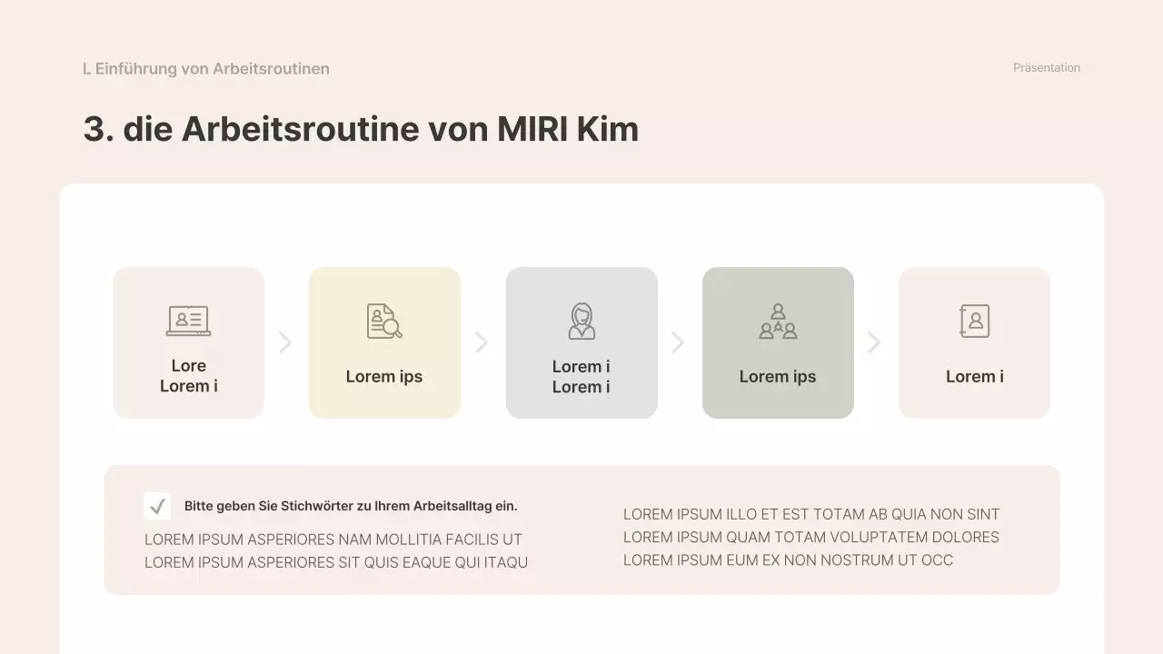 Beige und grau, einfaches Material für einen Crashkurs für Angestellte