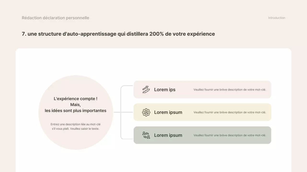 Beige et gris, simple matériel de cours d'initiation à l'emploi de titulaire