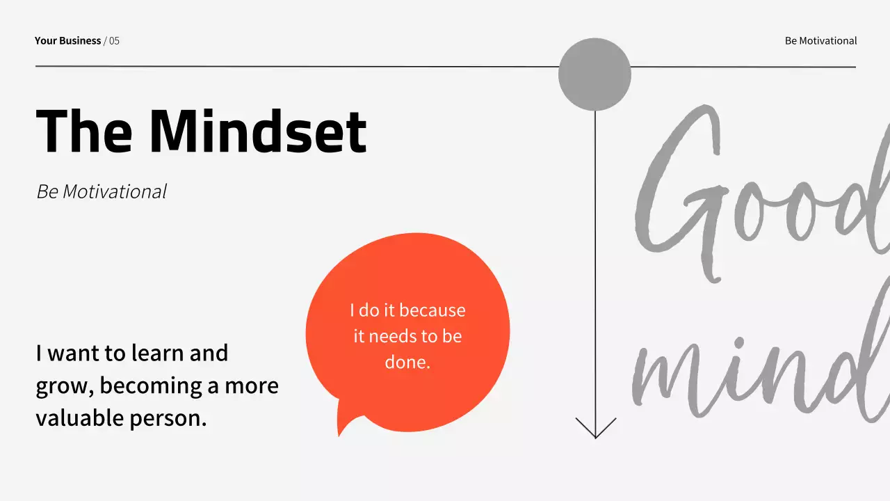 오렌지 모던 모티베이션 가이드 프레젠테이션