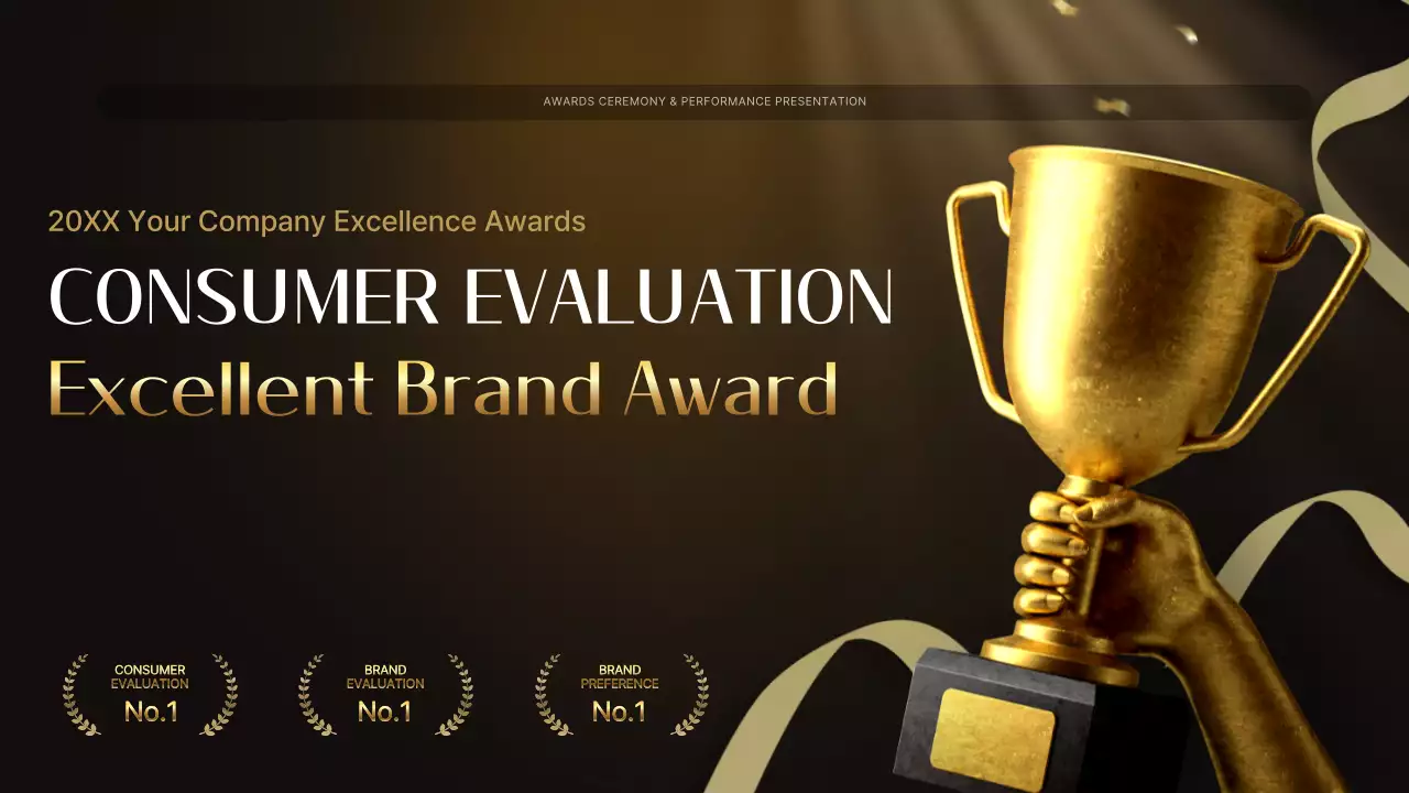 Gold Elegant Awards Presentation