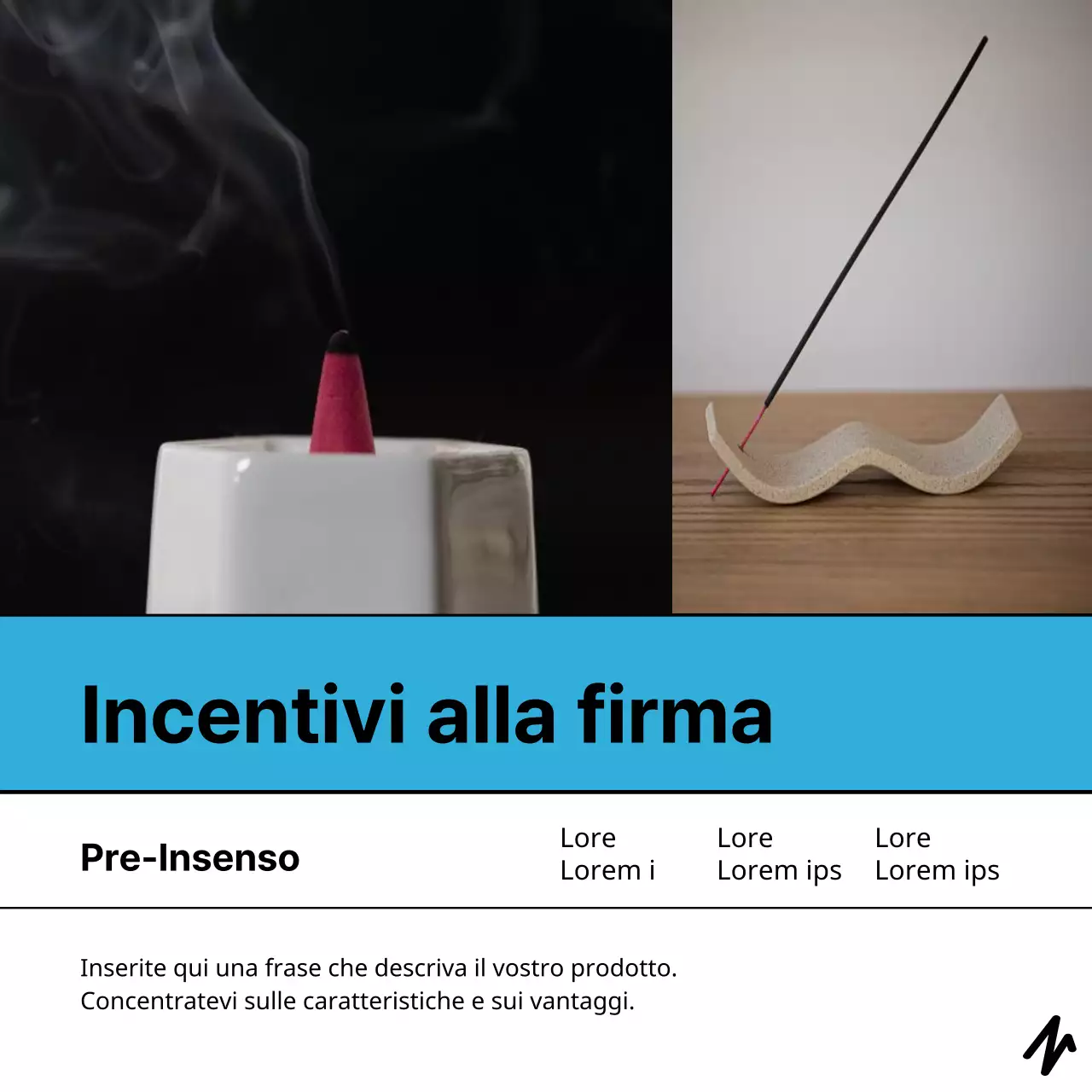 Proposta di finanziamento incentivante minimalista in giallo e azzurro
