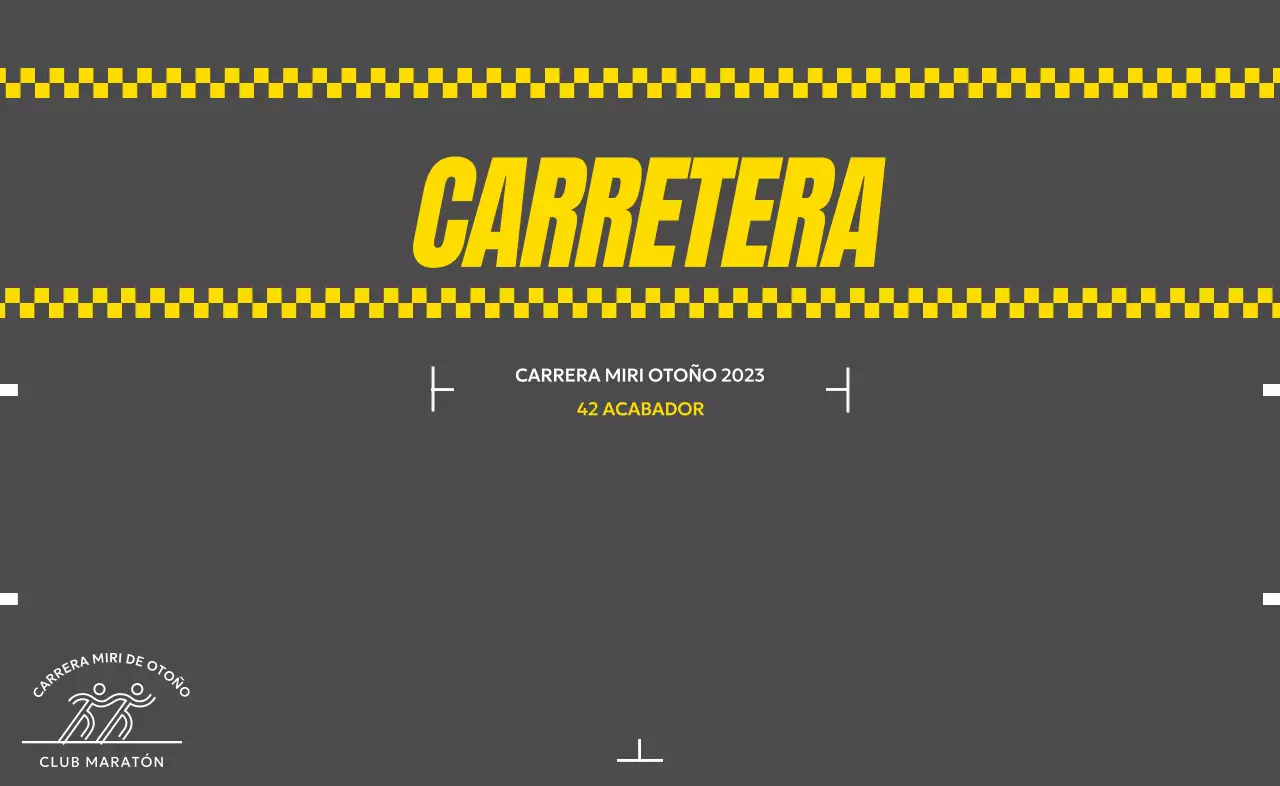 Diseño maratoniano con tacto de carretera