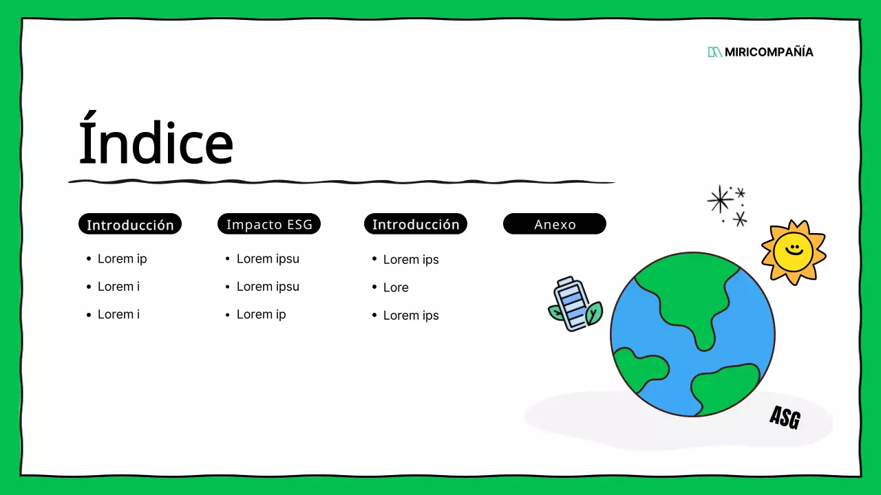 Informes corporativos sobre ESG en verde