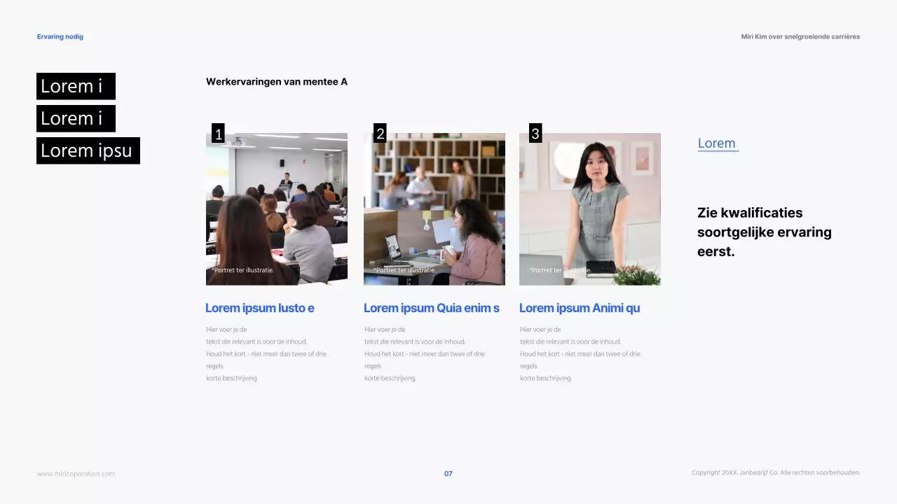 Cursusmateriaal Moderne HR Loopbanen in Blauw en Zwart