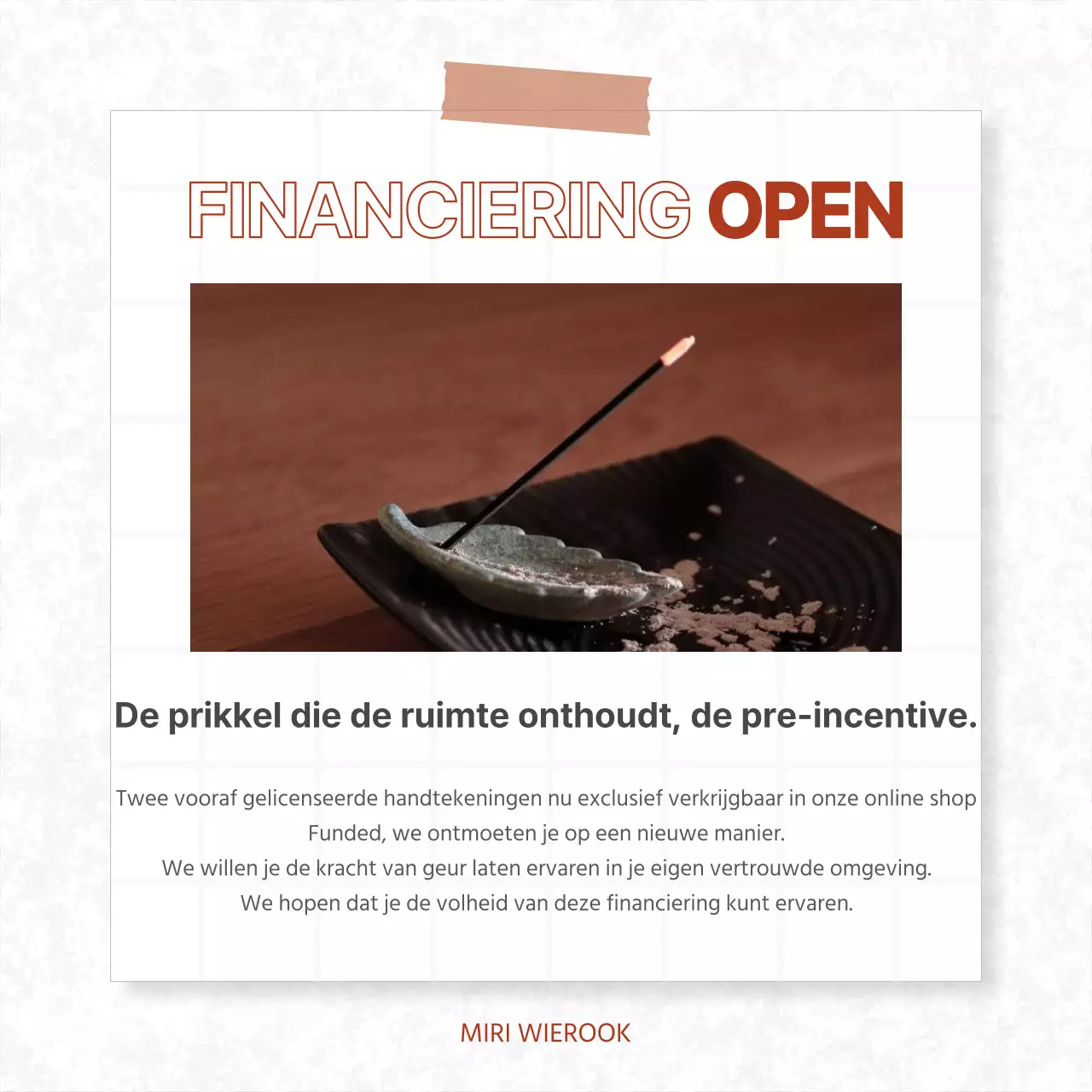 Trendy stimuleringssubsidie in rood en wit