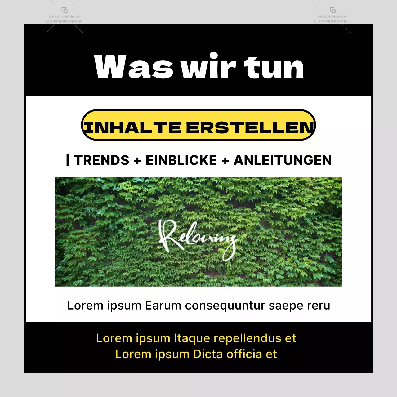 Trendige Teameinstellungsanzeigen mit grauem Hintergrund