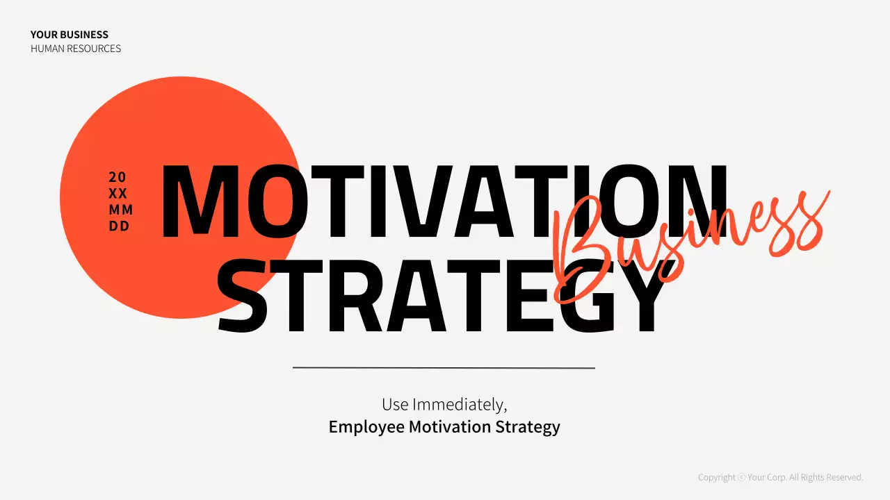 오렌지 모던 모티베이션 가이드 프레젠테이션