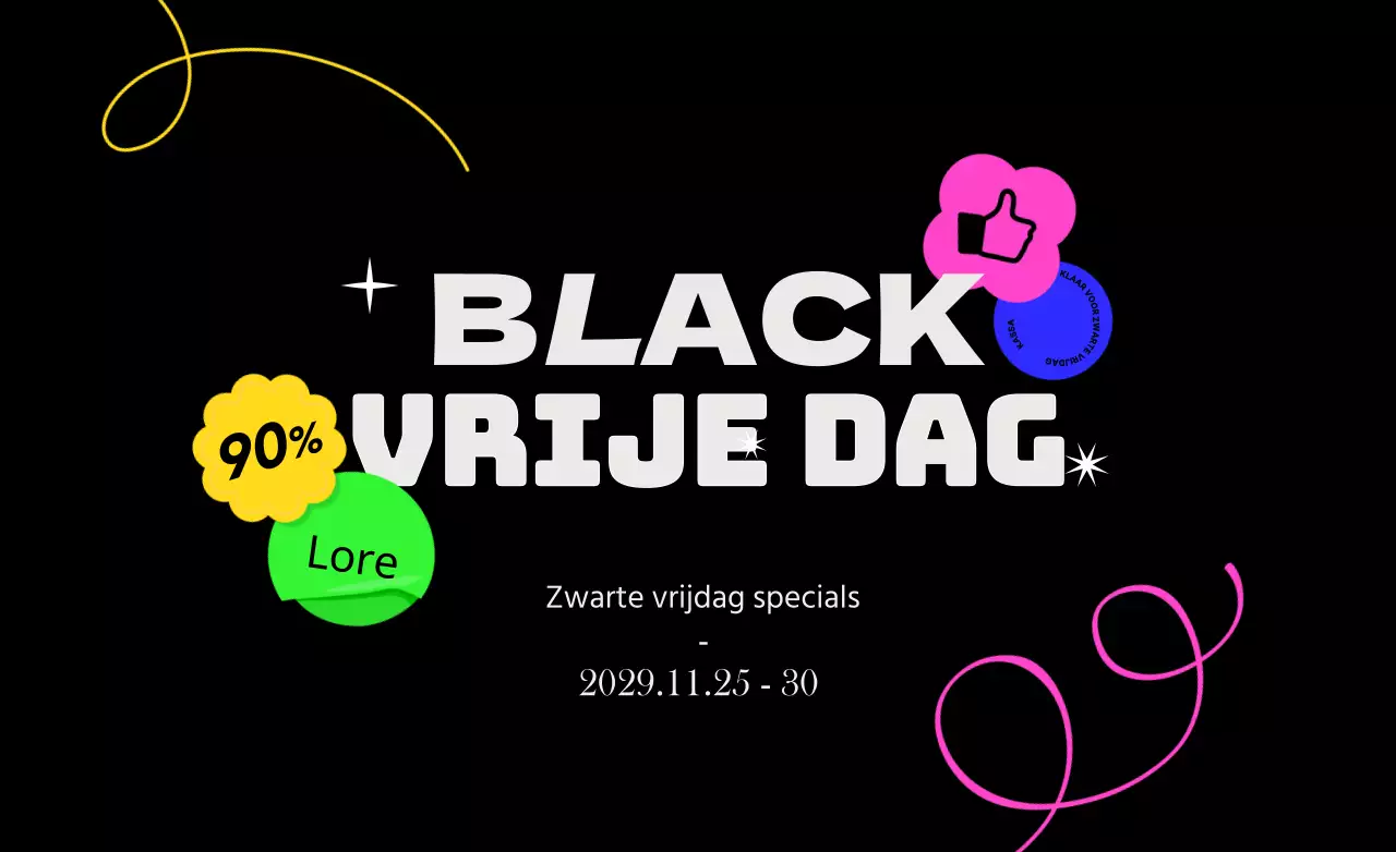 Black Friday superdeals in zwart-wit