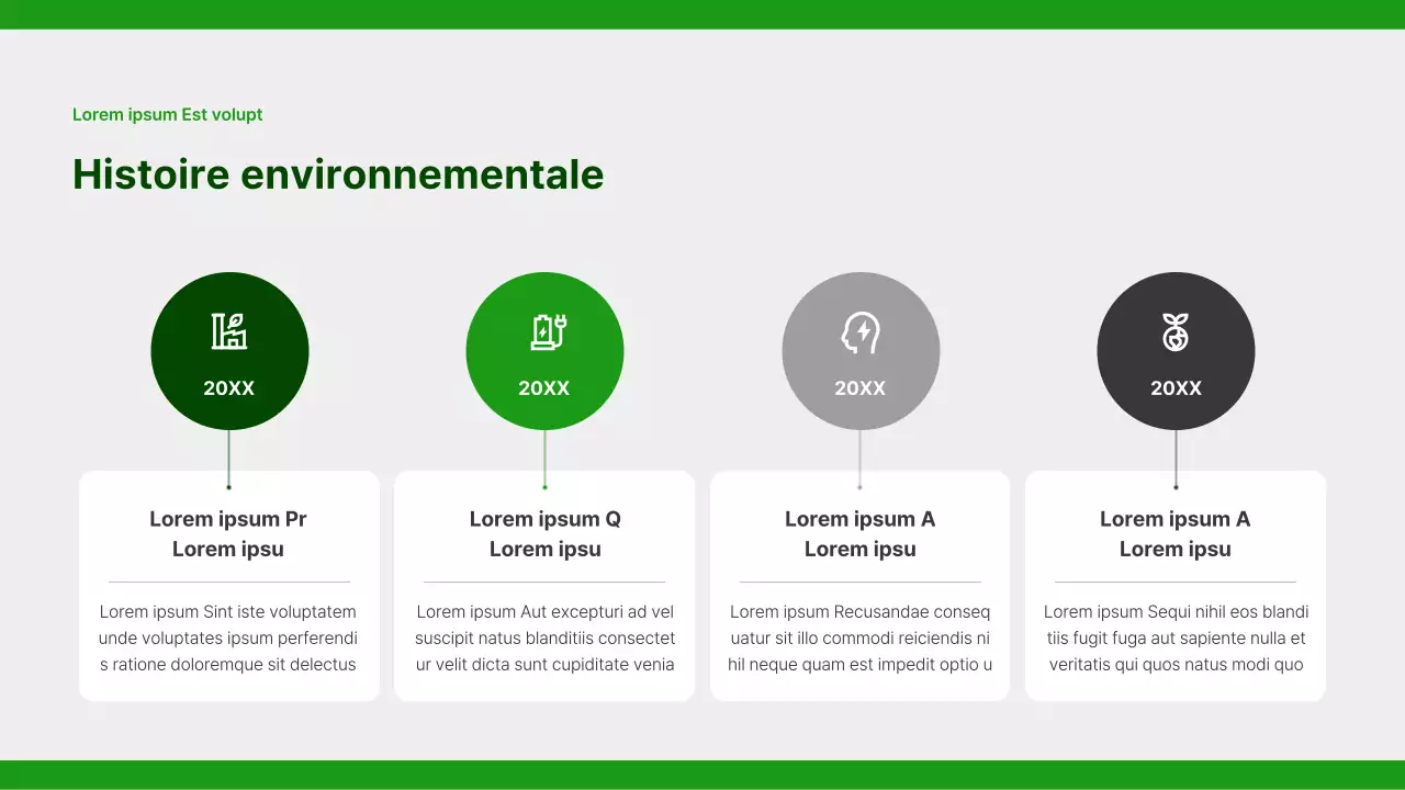 Un rapport simple sur la responsabilité sociale des entreprises en vert et gris