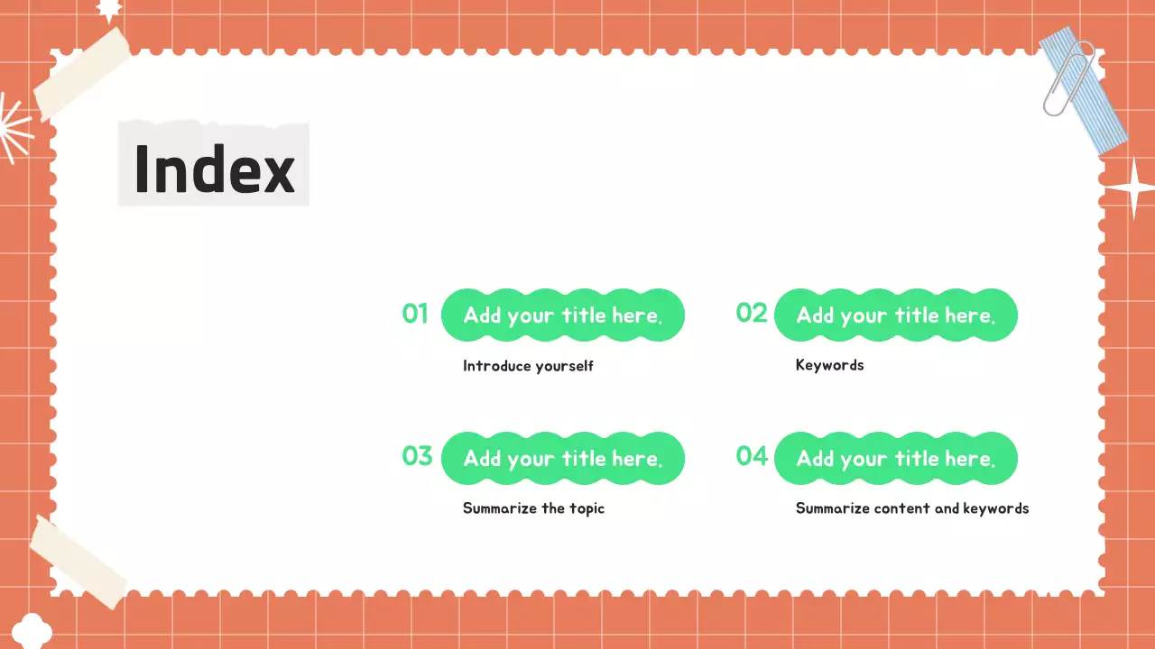 Orange Minimal Template Presentation